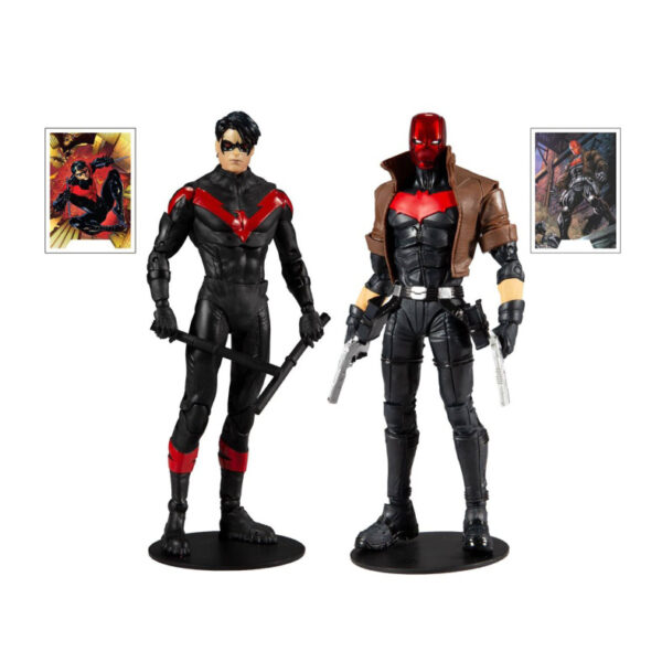 Mcfarlane Toys: Nightwing vs. Red Hood 7-Inch Action Figure 2-Pack - Image 2