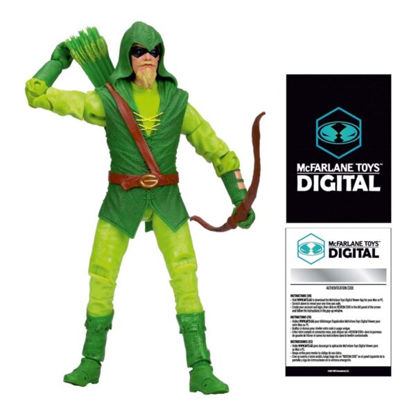 McFarlane Toys DC Direct Green Arrow (Longbow Hunter) 7in Action Figure Digital Collectible - Image 2