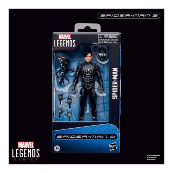 Marvel Legends Series Spider-Man, Spider-Man 3 Collectible 6 Inch Action Figure with Symbiote Accessories - Image 2