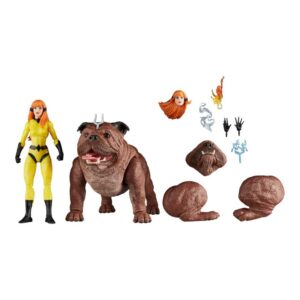 Marvel Legends Series Crystal and Lockjaw, Deluxe Comics Collectible 6-Inch Action Figures