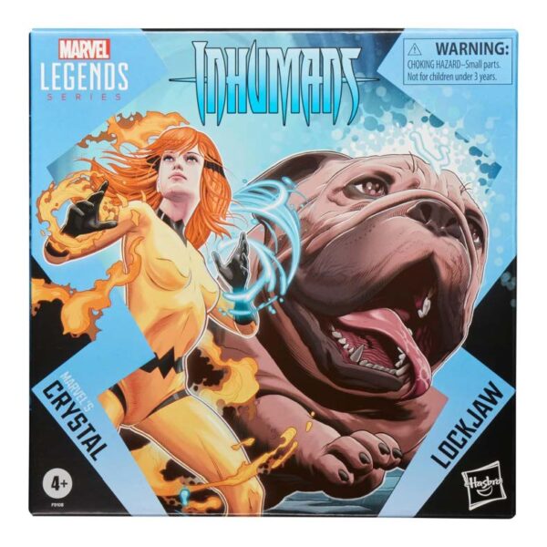 Marvel Legends Series Crystal and Lockjaw, Deluxe Comics Collectible 6-Inch Action Figures - Image 2